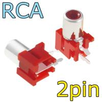 Разъем RCA на 2pin - красный