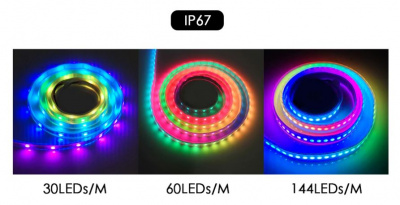 Адресная RGB лента WS2812B/IP65/144LB