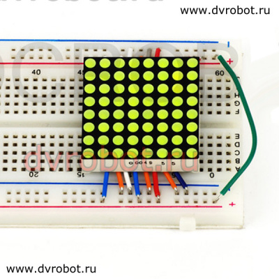 LED 8x8 - зеленый